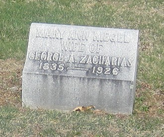 Mary Zacharias grave